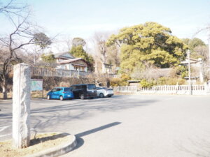 足利公園 八雲神社駐車場の写真です。