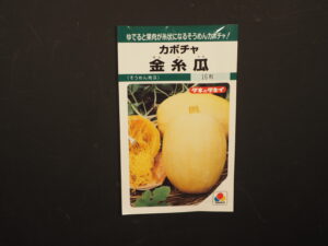 金糸瓜(そうめんカボチャ)の種袋の写真です。