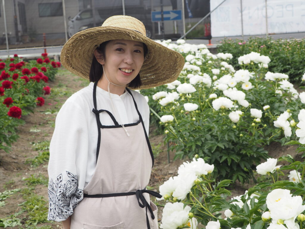 庭に植えたいシャクヤク図鑑：足利メゾン ド ピオニー経営者の写真です。