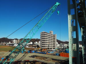 足利中橋架け替え工事の写真です。