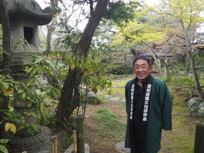 足利庭園文化研究会代表の写真です。