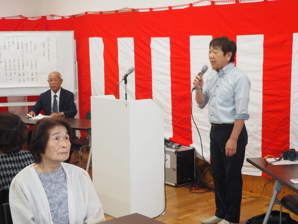 令和8年　西新井町自治会敬老会セレモニーの写真です。