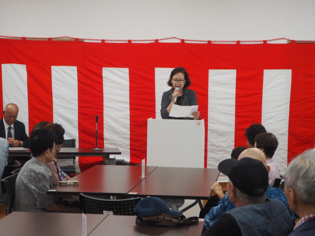 令和8年　西新井町自治会敬老会セレモニーの写真です。