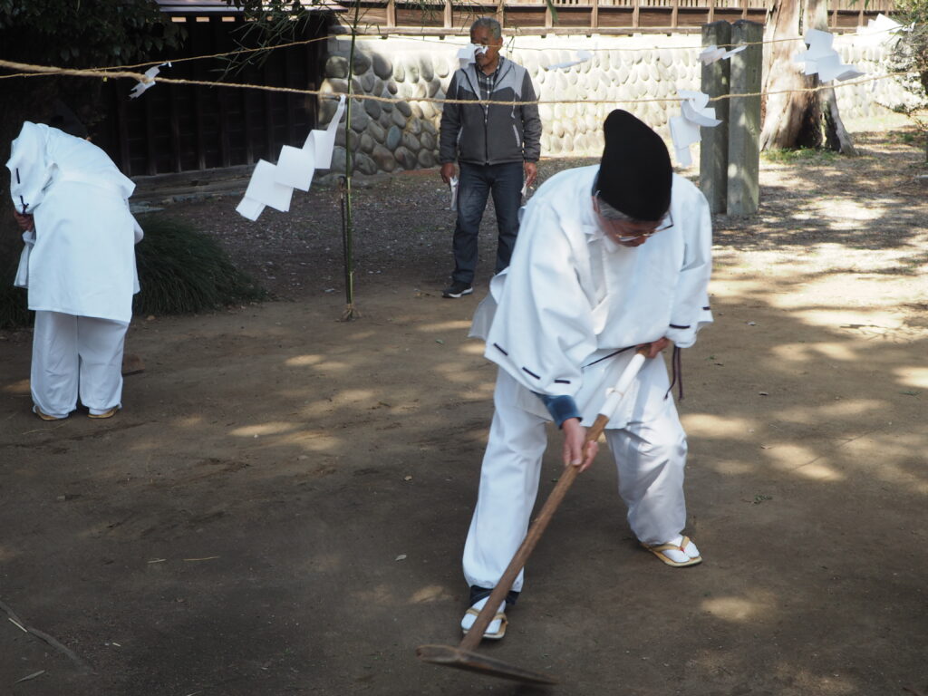 御厨神社：御田植え祭の写真です。