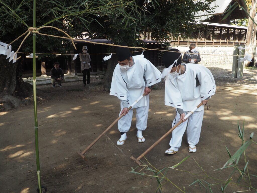 御厨神社：御田植え祭の写真です。