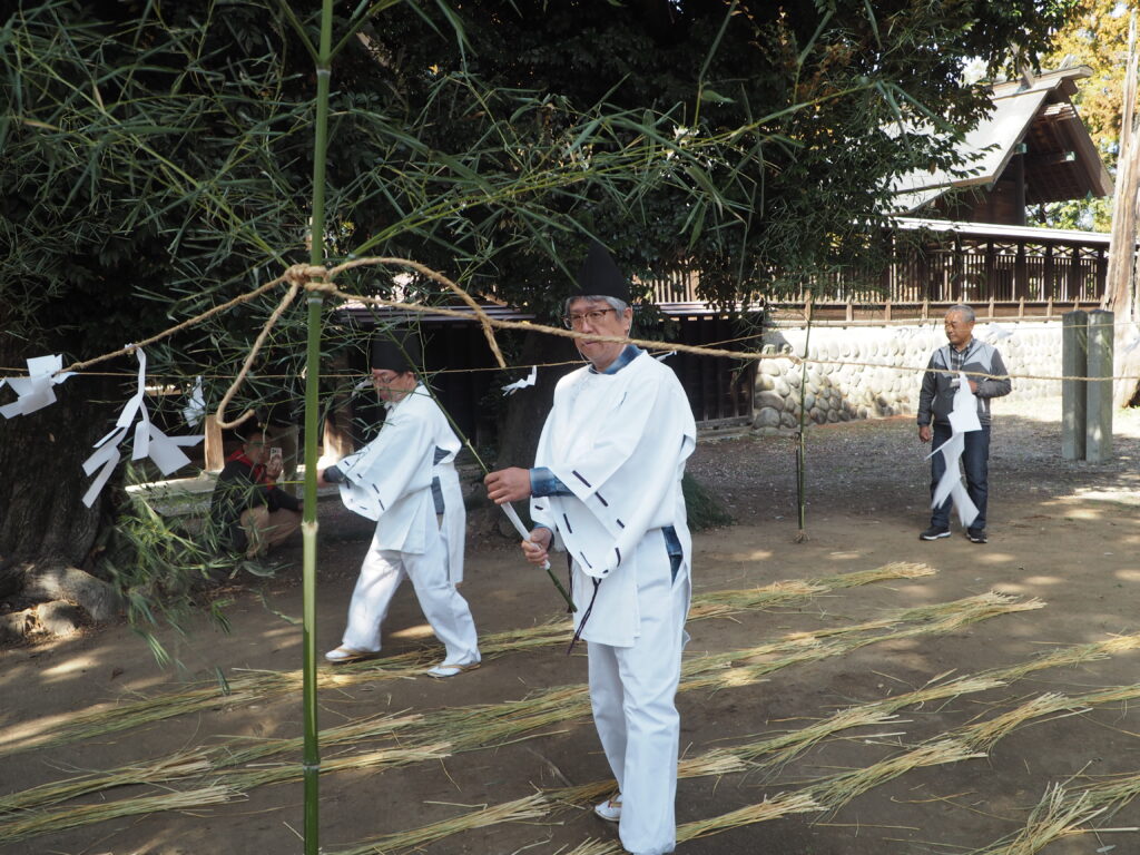 御厨神社：御田植え祭の写真です。