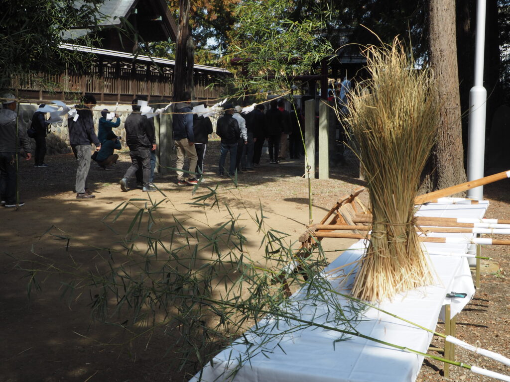 御厨神社：御田植え祭の写真です。