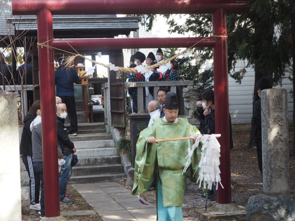 御厨神社：御田植え祭の写真です。