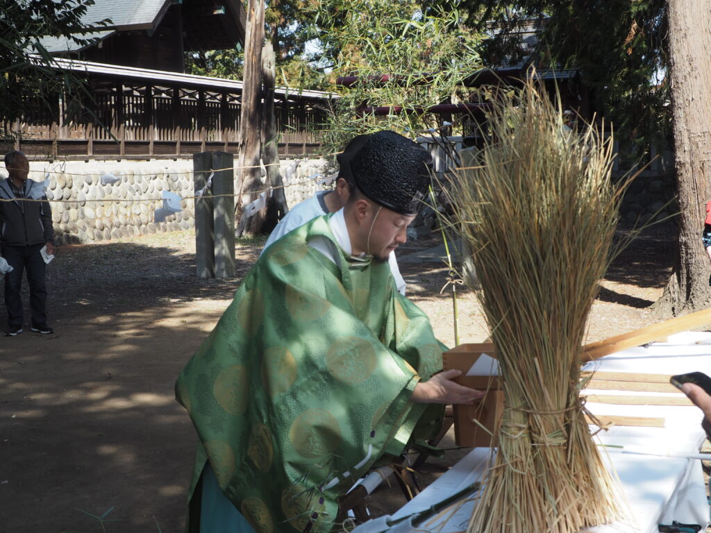 御厨神社：御田植え祭の写真です。