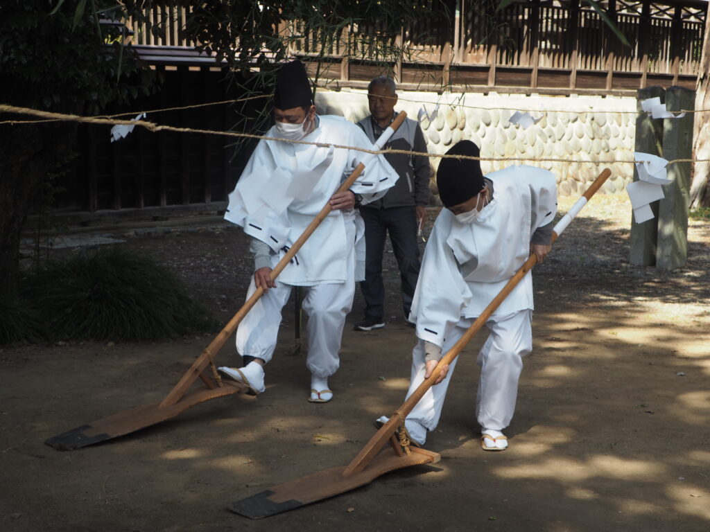 御厨神社：御田植え祭の写真です。