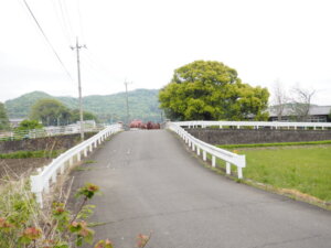 分校橋に向かう道の写真です。