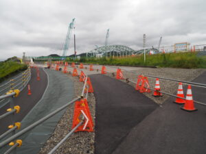 足利市駅からFMDAMONスタジオへ向かうルートの写真です。