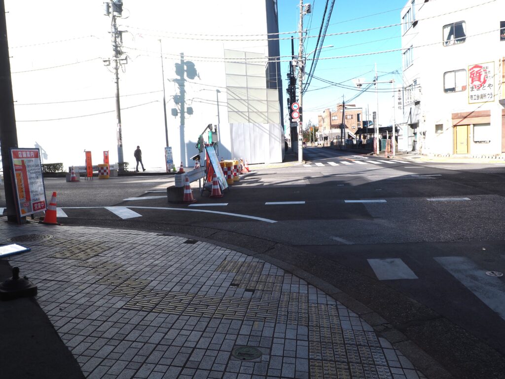 中橋通り交差点の写真です。