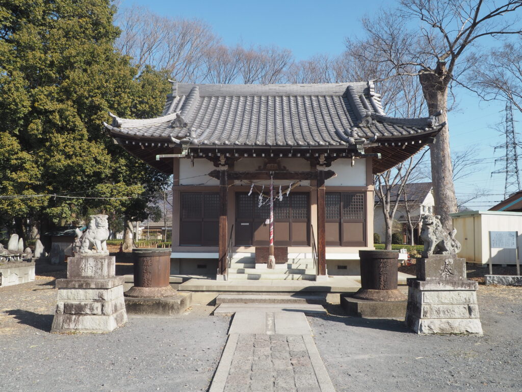 足利葉鹿町 篠生（ささご）神社の写真です。