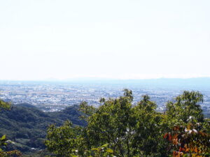 男坂から臨む風景写真です。
