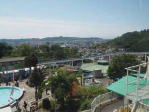 桐生が岡遊園地の観覧車から臨む風景写真です。