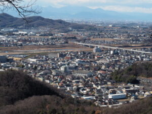 天狗山から臨む風景写真です。