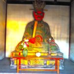 千蔵院:木像 園魔王坐像の写真です。