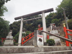 織姫神社：2番目の鳥居の写真です。