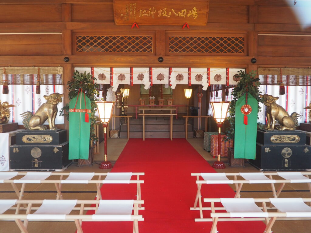 島田八坂神社：拝殿の写真です