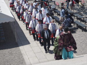 足利織姫神社春季例大祭：神事の写真です