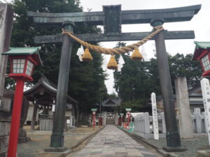 八幡神社の鳥居の写真です。