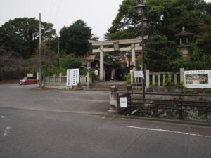 八雲神社前の写真です。