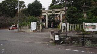 八雲神社前の写真です。