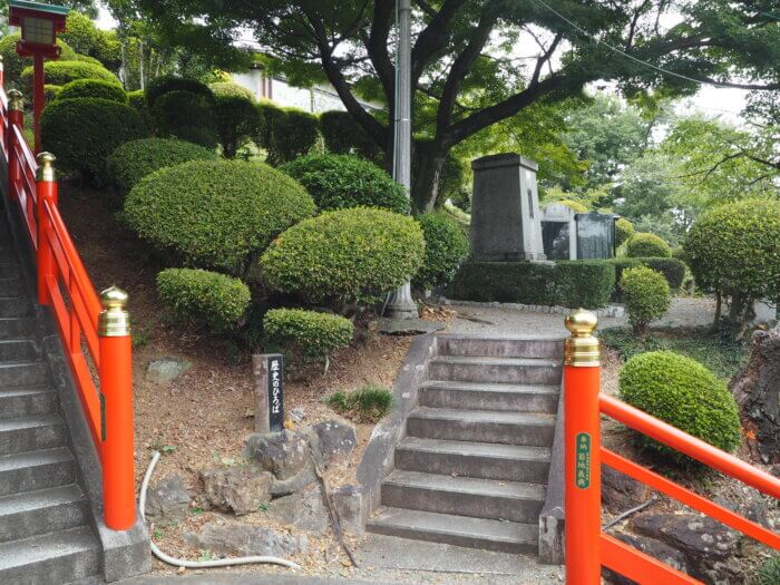 織姫神社:歴史のひろば入口の写真です。