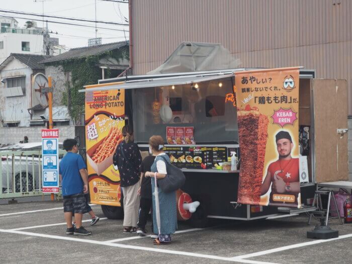 屋台:ロングポテトの写真です。