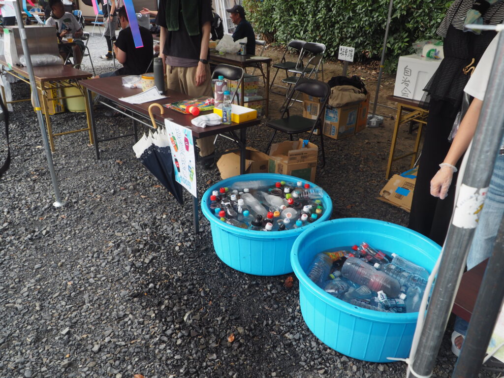 足利市西新井町自治会納涼祭：会場風景写真です。