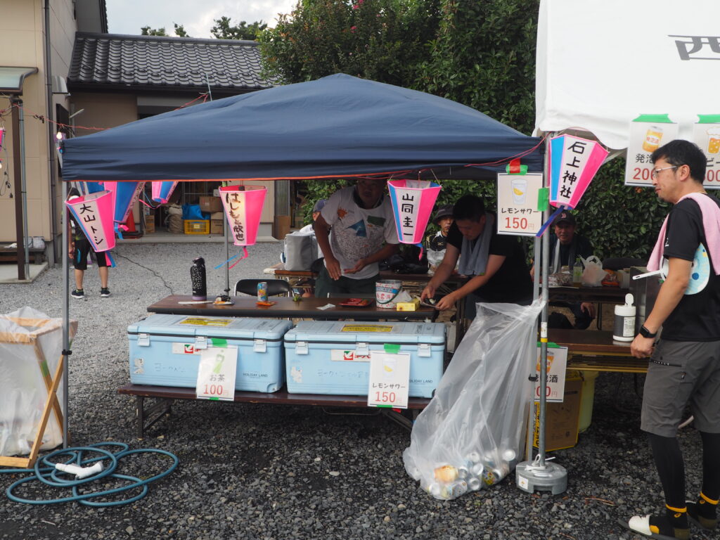 足利市西新井町自治会納涼祭：会場風景写真です。