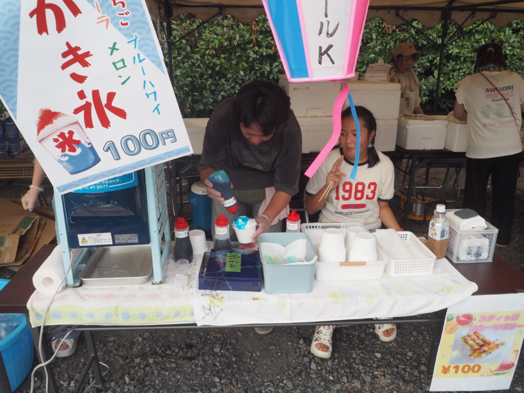 足利市西新井町自治会納涼祭：育成会の写真です。