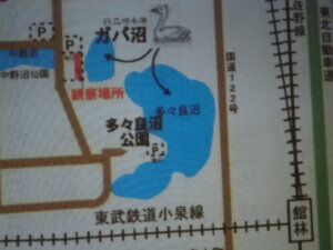 多々良沼:周辺マップの写真です。