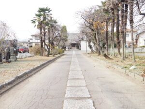 東光寺参道の写真です。