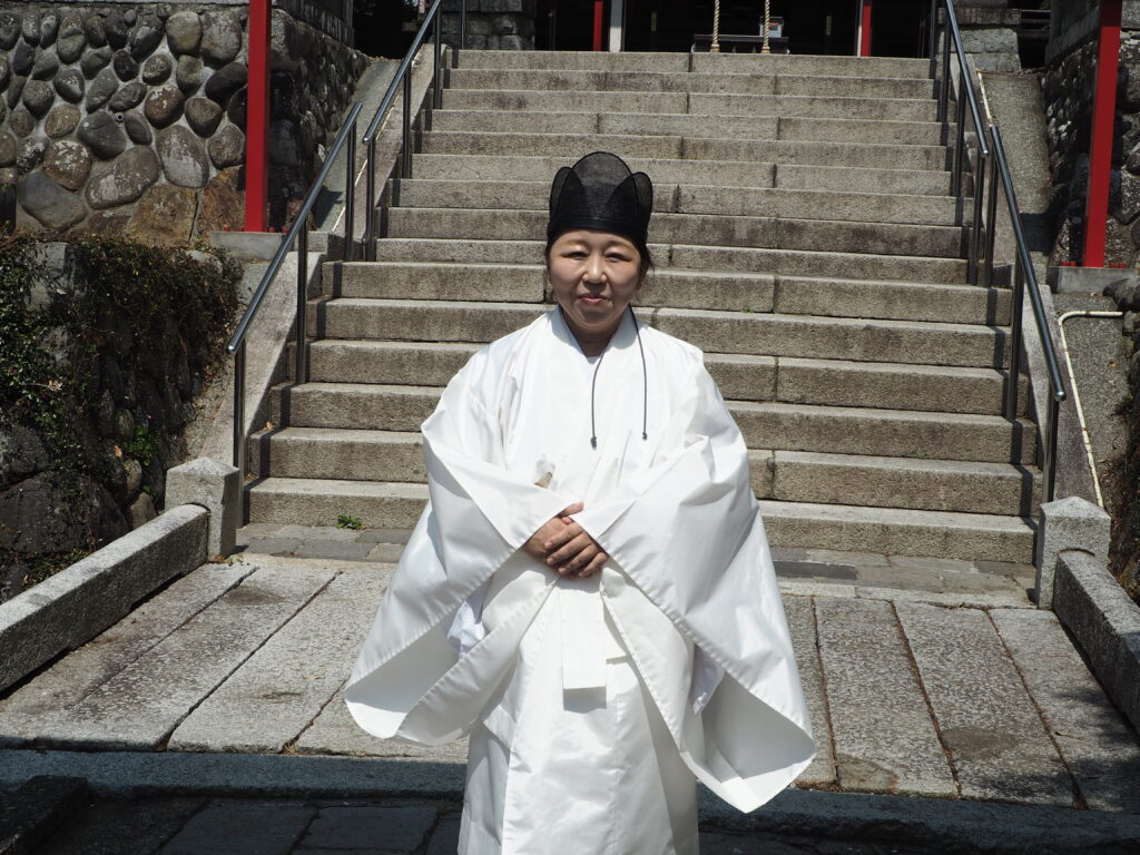 下野一社八幡宮春季例大祭:神主Kさんの写真です。