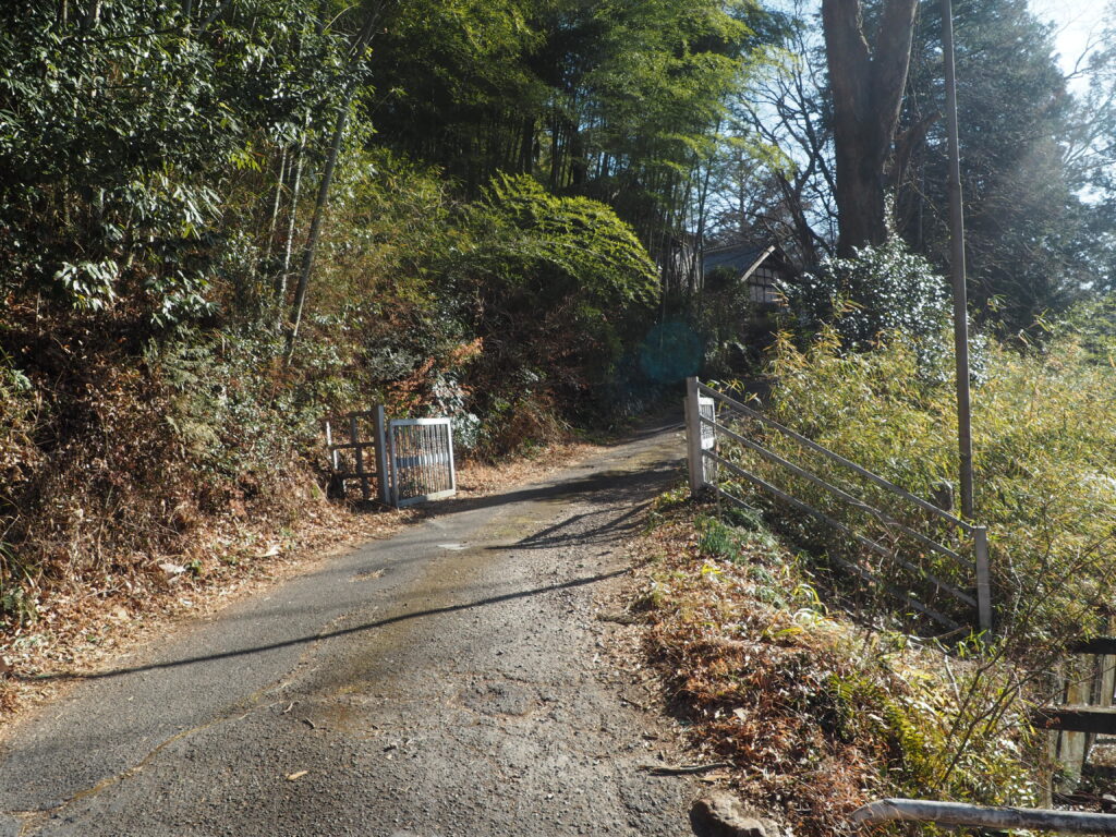 毘沙門天最勝寺本坊へ向かう道の写真です。