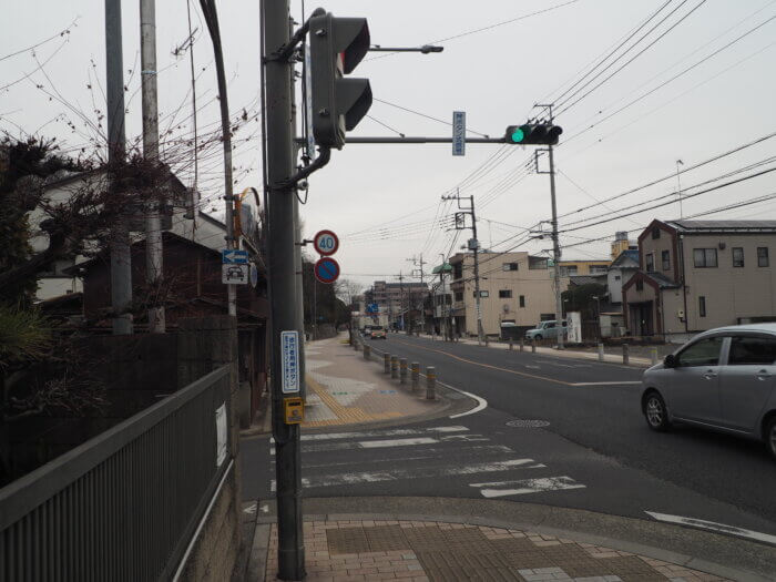 長林寺に向かう道の写真です。