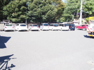 「織姫神社観光駐車場」の写真です。