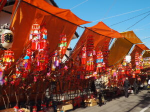 西宮神社：恵比須講の屋台の写真です。