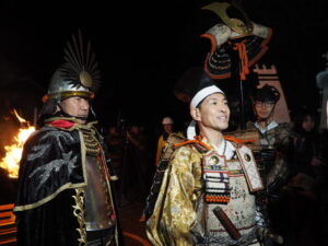 足利鎧行列：凱旋の陣の写真です。