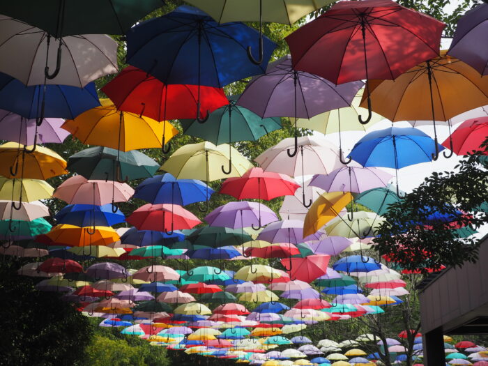 館林市:城町アンブレラスカイの写真です。