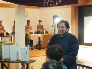 利性院閻魔堂・総代：中島太郎さんの写真です。