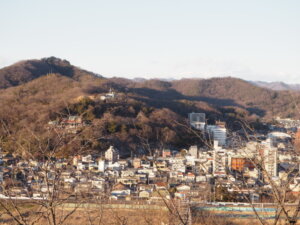 浅間山見晴台から臨む写真です。