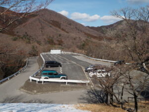 桐生が岡公園：展望駐車場の写真です。