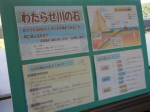 渡良瀬川の石コーナーの写真です。