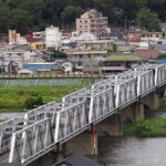 男浅間山から臨む渡良瀬橋の写真です。