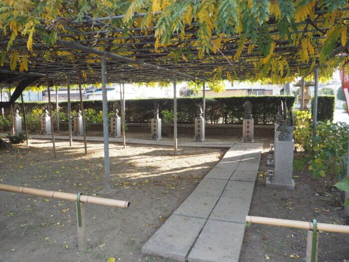 竜泉寺　十三仏霊場の写真です。