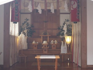 門田稲荷神社：拝殿の写真です。