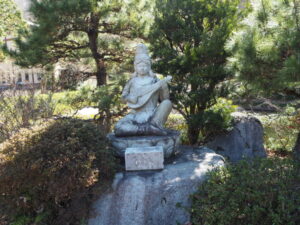 足利三十三観音霊場巡り：山川 長林寺の弁財天像の写真です。